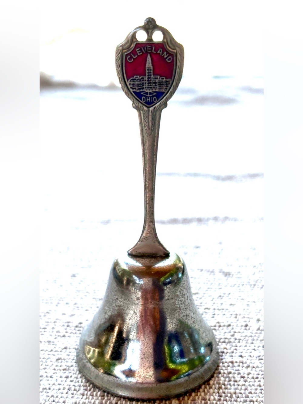 Vintage Cleveland, Ohio Silver toned Miniature Bell - Great Gift Idea!